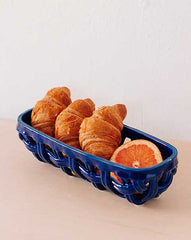 blue bread basket