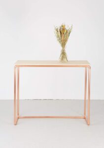Copper and Birch Plywood Desk - Little Deer