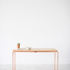 Copper and Birch Plywood Display Bench Side Table - Little Deer