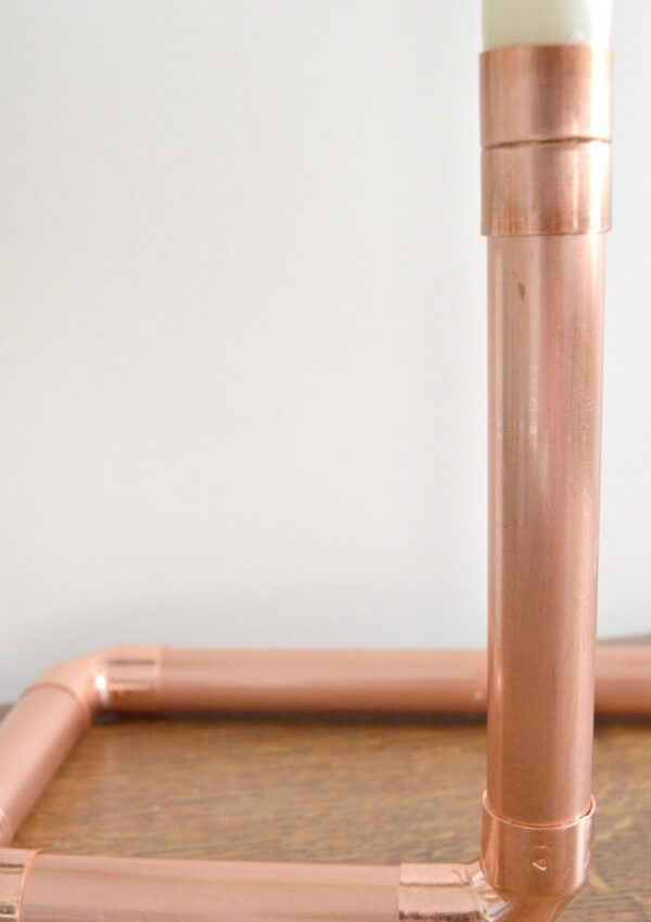 Copper Centerpiece Candle Holder - Little Deer
