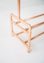 Copper Pipe Clothing Rail with Two Tier Shoe Rack/ Garment Rack / Clothes Storage - Little Deer