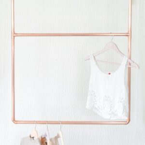 Copper Pipe Hanging Display Clothing Rail / Clothes Storage - Little Deer