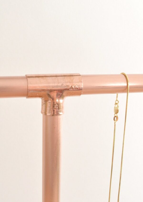 Copper Pipe Jewellery Stand for Necklaces - Little Deer