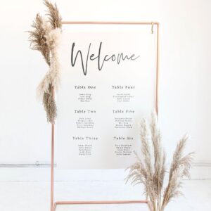 Copper Wedding Frame Seating Plan Holder / Event Sign Display - Little Deer