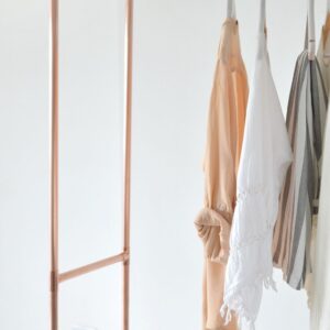 Hotel Porter Style Copper Pipe Clothing Rail / Garment Rack / Clothes Storage - Little Deer