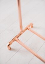 Original Copper Pipe Clothing Rail / Free Standing Clothes Hanging Rack - Little Deer