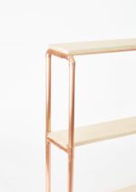 Square Copper and Birch Plywood Statement Wall Shelf - Little Deer