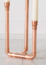 Tall Trio Copper Candle Holder - Little Deer